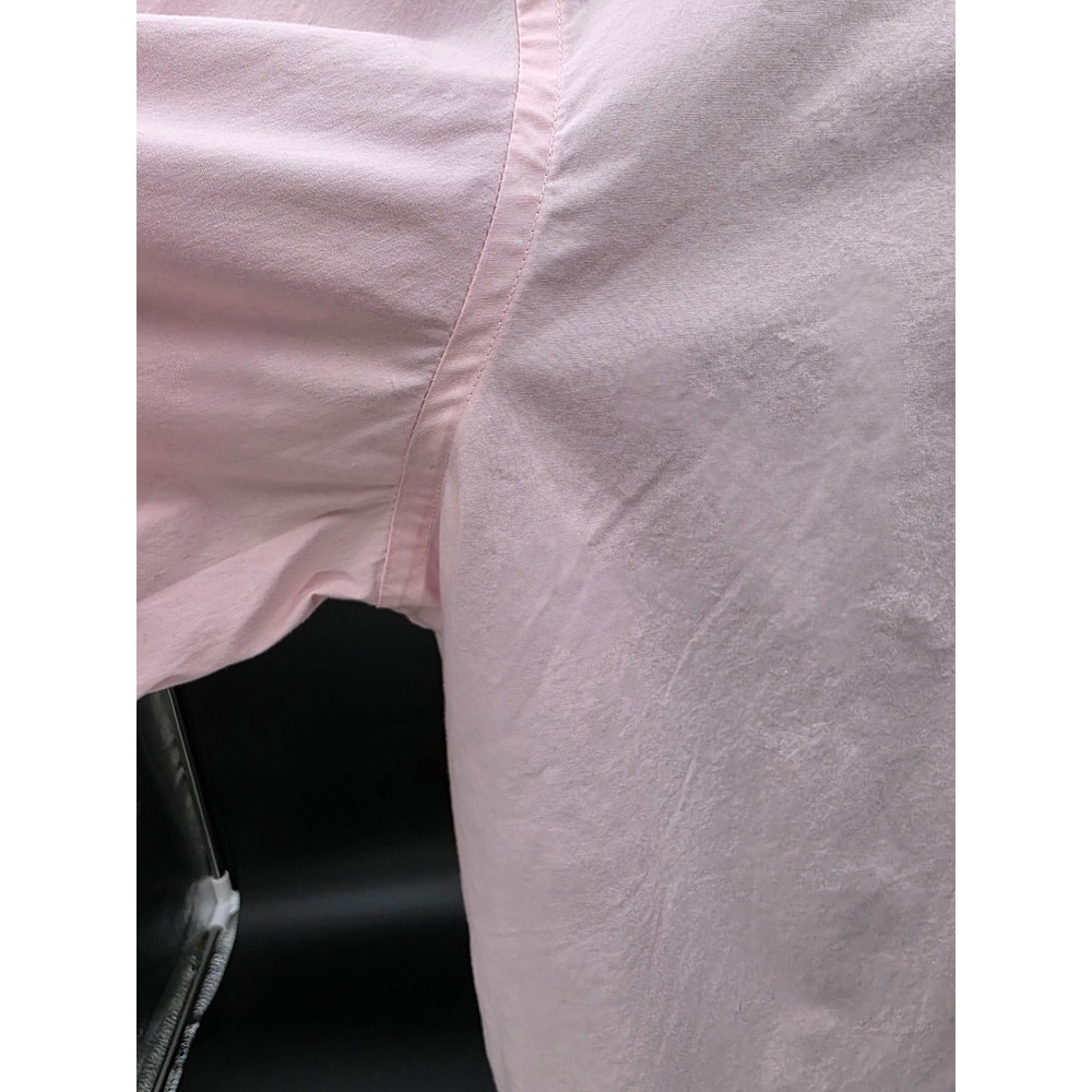 Express 1MX Men's Modern Fit Stretch Pink Long Sleeve Button Up Shirt - Picture 8 of 16